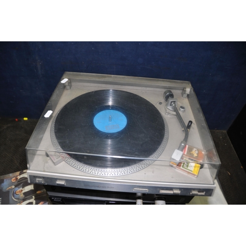 1116 - A VINTAGE SONY COMPONENT HI FI  including a PS-333 turntable (working but requires new stylus, a TA-... 