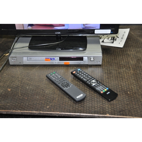 1119 - A LOGIK L24FE13 24in TV with remote and a Sony DVD player with remote (both PAT pass and working)