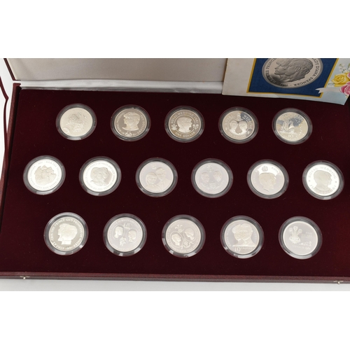 122 - A QUANTITY OF SILVER PROOF COINS, to include The Royal Marriage Commemorative Coin Collection of 198... 