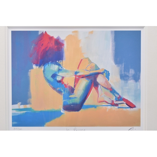 301 - TOBY MULLIGAN (BRITISH 1969) 'IN REPOSE', a signed limited edition print on paper depicting a colour... 