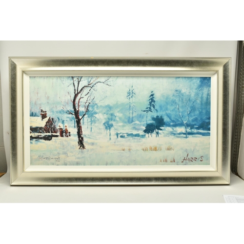 309 - ROLF HARRIS (AUSTRALIAN 1930-2013) 'SNOW ON MARSHY GROUND', a limited edition print 114/195, signed ... 