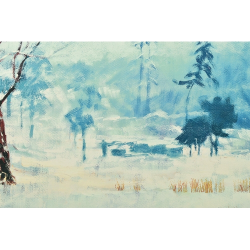 309 - ROLF HARRIS (AUSTRALIAN 1930-2013) 'SNOW ON MARSHY GROUND', a limited edition print 114/195, signed ... 