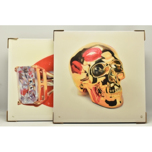 315 - RORY HANCOCK (WELSH 1987) 'ROCK CANDY', a signed artist proof edition box canvas print of a mouth an... 