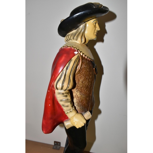 316 - BREWERIANA: A LARGE CAST PLASTER ADVERTISING 'LORD CALVERT' CANADIAN WHISKY FIGURE, height 65cm (1) ... 