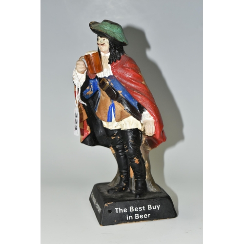 324 - BREWERIANA:  A Mc EWAN'S EXPORT BEER ADVERTISING FIGURE, of a Cavalier holding a pint of beer, heigh... 
