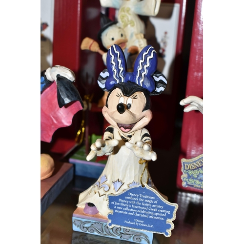 331 - FOUR BOXED DISNEY TRADITIONS SHOWCASE COLLECTION HALLOWEEN 'MICKEY MOUSE' FIGURES, comprising 'Terri... 