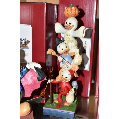 331 - FOUR BOXED DISNEY TRADITIONS SHOWCASE COLLECTION HALLOWEEN 'MICKEY MOUSE' FIGURES, comprising 'Terri... 