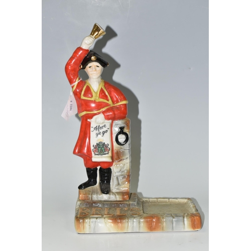 336 - BREWERIANA: A CERAMIC BELL'S SCOTCH WHISKY ADVERTISING FIGURE 'AFORE YE GO',  a Town Cryer ringing o... 