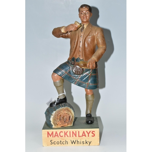 337 - BREWERIANA: A MACKINLAY'S SCOTCH WHISKY ADVERTISING FIGURE, 'There's No Use Talking- Taste It! Says ... 