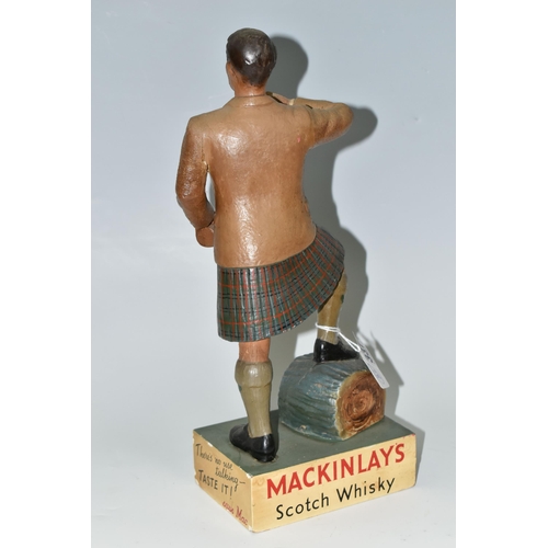 337 - BREWERIANA: A MACKINLAY'S SCOTCH WHISKY ADVERTISING FIGURE, 'There's No Use Talking- Taste It! Says ... 