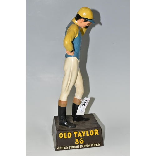 341 - BREWERIANA: AN OLD TAYLOR 86 KENTUCKY STRAIGHT BOURBON WHISKEY ADVERTISING FIGURE, rubberoid figure ... 