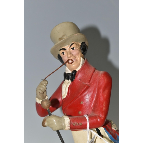 349 - BREWERIANA: A JOHNNIE WALKER WHISKY ADVERTISING FIGURE, rubberoid figure of Johnnie Walker with walk... 