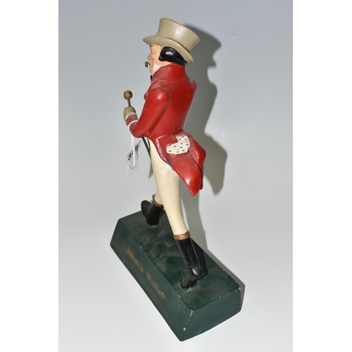 349 - BREWERIANA: A JOHNNIE WALKER WHISKY ADVERTISING FIGURE, rubberoid figure of Johnnie Walker with walk... 