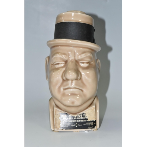 352 - BREWERIANA: A W,C FIELDS KENTUCKY STRAIGHT WHISKEY DECANTER,  ceramic decanter in the form of a W.C.... 