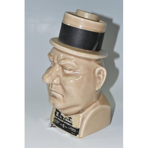 352 - BREWERIANA: A W,C FIELDS KENTUCKY STRAIGHT WHISKEY DECANTER,  ceramic decanter in the form of a W.C.... 