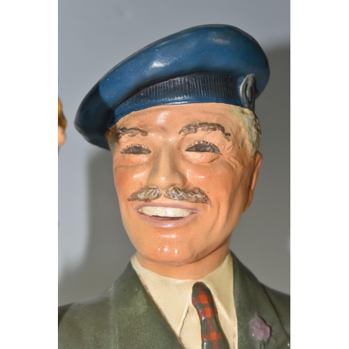 358 - BREWERIANA: A LONG JOHN WHISKY ADVERTISING DISPLAY FIGURE, a rubberoid bust of a Scottish gentleman ... 