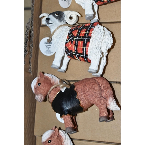 363 - ONE BOX OF ENESCO - COUNTRYSIDE COUTURE ANIMAL FIGURINES, all new figures with boxes and labels, thi... 