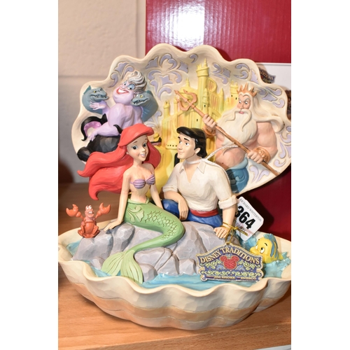 364 - THREE BOXED ENESCO DISNEY TRADITIONS 'THE LITTLE MERMAID' FIGURES, designed by Jim Shore, comprising... 