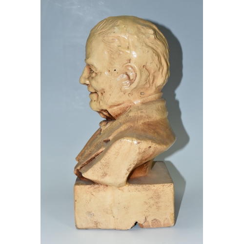 382 - A KENTUCKY STRAIGHT BOURBON WHISKEY ADVERTISING BUST, the rubberoid bust labelled 'Old Grand-Dad, He... 