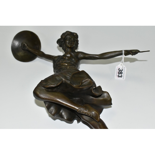 After Claire Jeanne Roberte Colinet A Bronze Figure Titled La Danseuse Au Disque Dep