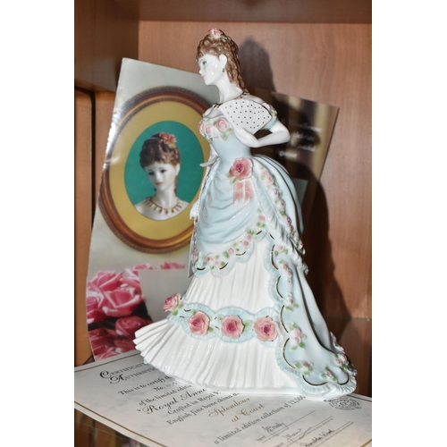 387 - A ROYAL WORCESTER FOR COMPTON & WOODHOUSE 'SPLENDOUR AT COURT' LIMITED EDITION FIGURINE, 'A Royal An... 