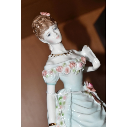 387 - A ROYAL WORCESTER FOR COMPTON & WOODHOUSE 'SPLENDOUR AT COURT' LIMITED EDITION FIGURINE, 'A Royal An... 