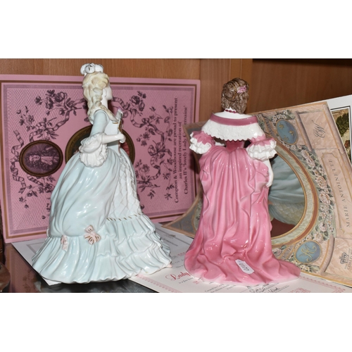 388 - TWO COALPORT FIGURINES FROM THE 'FEMMES FATALES' COLLECTION, comprising 'Marie Antoinette' no 3491/1... 