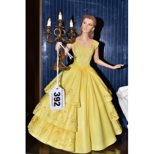 392 - FOUR BOXED ENESCO DISNEY SHOWCASE COLLECTION FIGURES, comprising Belle no 4058293, Cinderella no 600... 