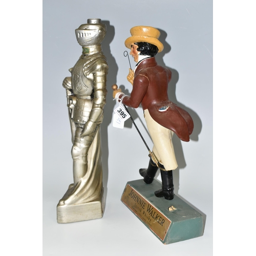 395 - TWO WHISKY ADVERTISING FIGURES, comprising  a rubberoid 'Johnnie Walker Scotch Whisky' advertising f... 