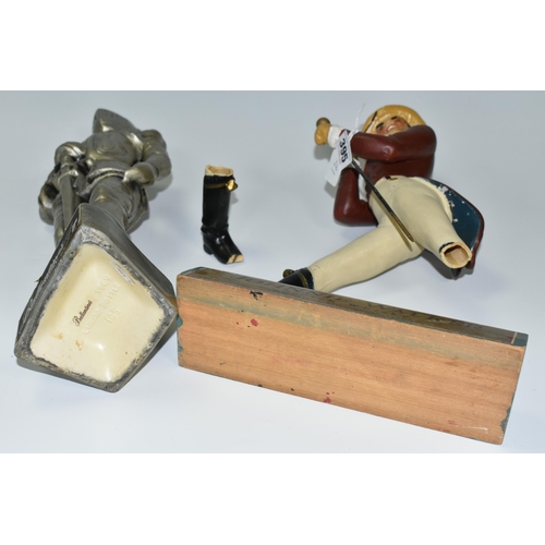 395 - TWO WHISKY ADVERTISING FIGURES, comprising  a rubberoid 'Johnnie Walker Scotch Whisky' advertising f... 