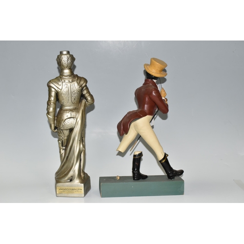 395 - TWO WHISKY ADVERTISING FIGURES, comprising  a rubberoid 'Johnnie Walker Scotch Whisky' advertising f... 