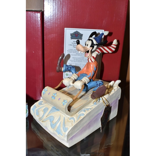 400 - FOUR BOXED ENESCO DISNEY TRADITIONS FIGURES, designed by Jim Shore, comprising Easter Artistry no 60... 