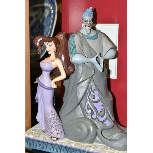 403 - FOUR BOXED DISNEY TRADITIONS FIGURES, designed by Jim Shore, comprising Moxie and Menace no 6008070,... 