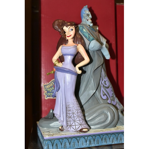 403 - FOUR BOXED DISNEY TRADITIONS FIGURES, designed by Jim Shore, comprising Moxie and Menace no 6008070,... 