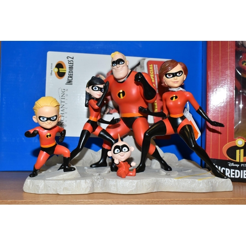 404 - TWO BOXED ENESCO DISNEY PIXAR 'INCREDIBLES 2' FIGURES, comprising 'Everyone is Special' A29295 figur... 