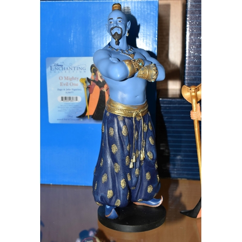 415 - FIVE BOXED ENESCO DISNEY SHOWCASE/ENCHANTING COLLECTION 'ALADDIN' FIGURES, comprising three x Genie ... 