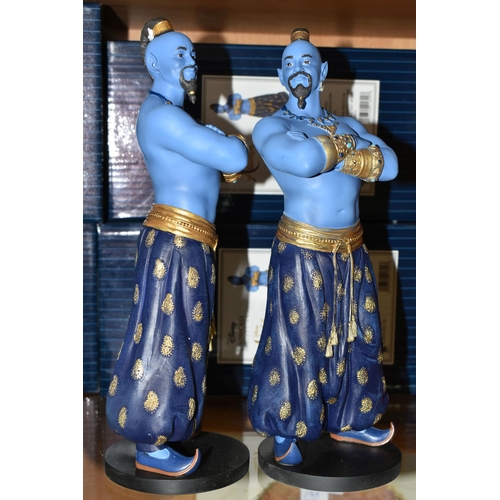 415 - FIVE BOXED ENESCO DISNEY SHOWCASE/ENCHANTING COLLECTION 'ALADDIN' FIGURES, comprising three x Genie ... 