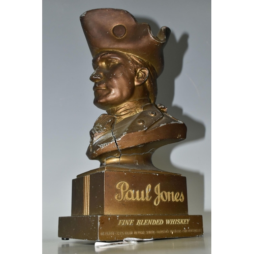 424 - BREWERIANA: A LARGE BRONZED METAL ADVERTISING DISPLAY BUST OF PAUL JONES, the mascot of Paul Jones W... 