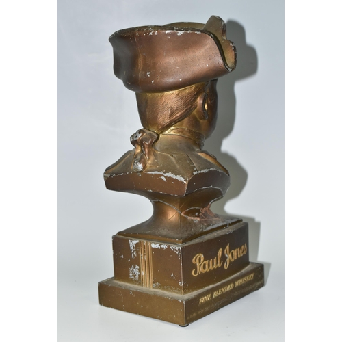 424 - BREWERIANA: A LARGE BRONZED METAL ADVERTISING DISPLAY BUST OF PAUL JONES, the mascot of Paul Jones W... 