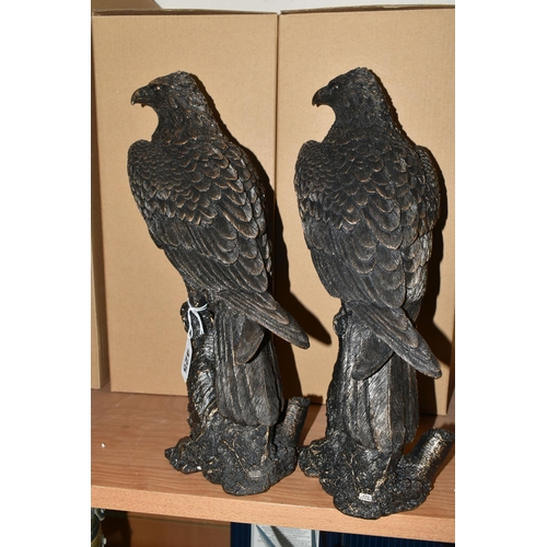 425 - THREE BOXED BORDER FINE ARTS - 'STUDIO BRONZE' FIGURES, bronzed resin figures comprising two Eagle A... 