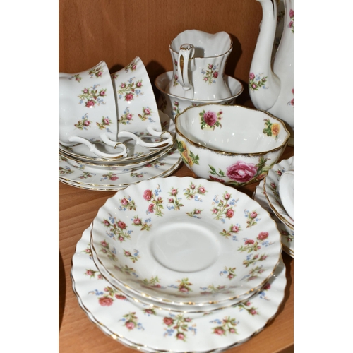 431 - A GROUP OF ROYAL ALBERT 'WINSOME' PATTERN TEAWARE, comprising six tea cups, six saucers, six tea pla... 