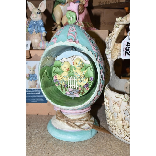 452 - SEVEN BOXED NEW AND UNUSED JIM SHORE 'HEARTWOOD CREEK' EASTER FIGURINES, comprising Easter Bunny Wit... 