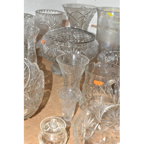 501 - A COLLECTION OF CUT CRYSTAL AND OTHER GLASS WARES, over thirty pieces by makers including Webb Corbe... 