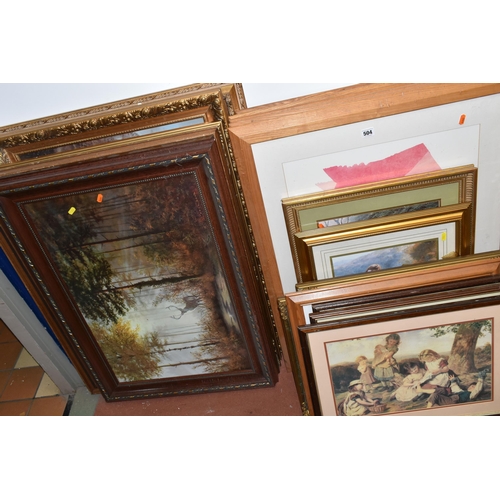 504 - A QUANTITY OF ASSORTED FRAMED PRINTS, artists include Emile Isenbart, Lindle Eric Forse, Gerald Coul... 