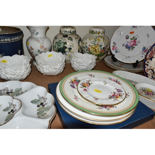 511 - A COLLECTION OF NAMED DECORATIVE CERAMICS ETC, to include Royal Crown Derby  - two Royal Antoinette ... 