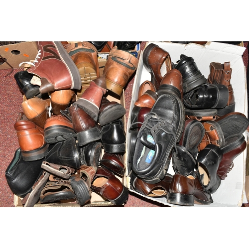 518 - TEN BOXES OF MEN'S SHOES AND BOOTS, sizes include 8, 9 and 10, various styles, brands include Loake,... 