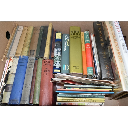 535 - SEVEN BOXES OF BOOKS AND MAGAZINES, over two hundred titles to include antiques, military history, G... 