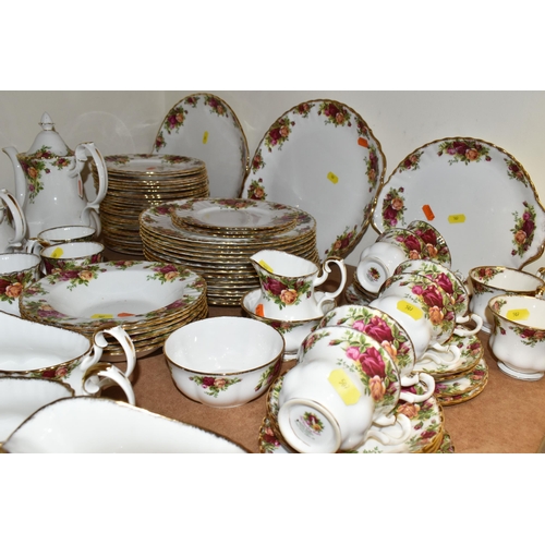 507 - ROYAL ALBERT OLD COUNTRY ROSES TEA AND DINNER WARES ETC, comprising fourteen dinner plates, twenty-f... 