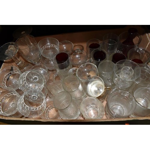 508 - SIX BOXES AND LOOSE GLASS WARES ETC, to include six boxed Luminarc green Stockholm glasses, four box... 