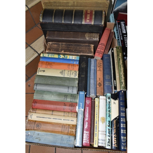 535 - SEVEN BOXES OF BOOKS AND MAGAZINES, over two hundred titles to include antiques, military history, G... 